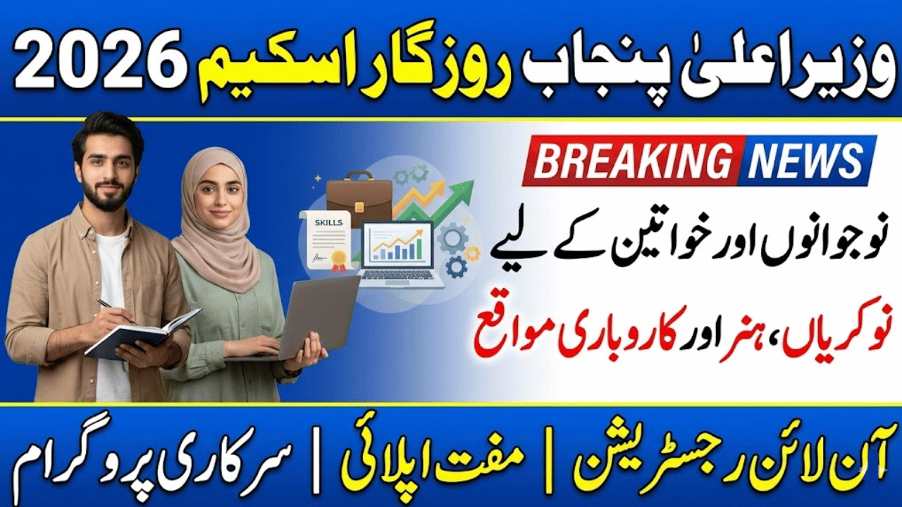 CM Punjab Rozgar Scheme 2026 – Online Registration, Eligibility & Complete Guide